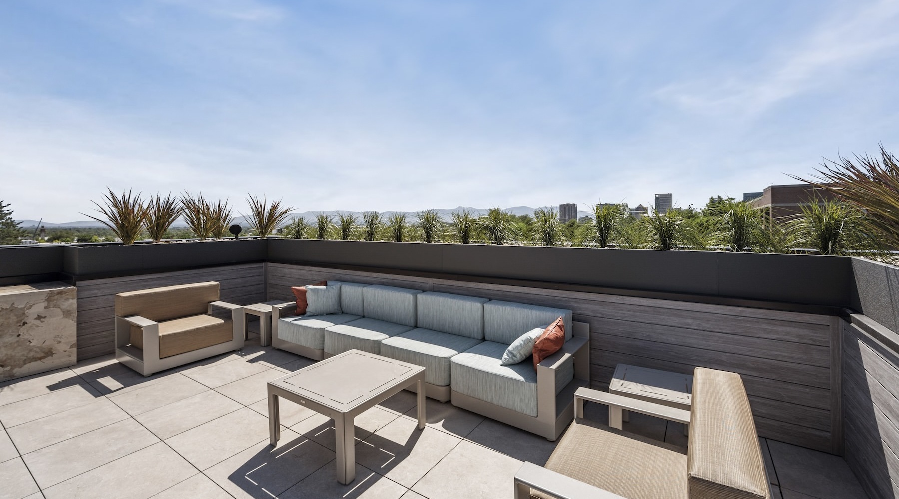 Student Housing Rooftop Lounge